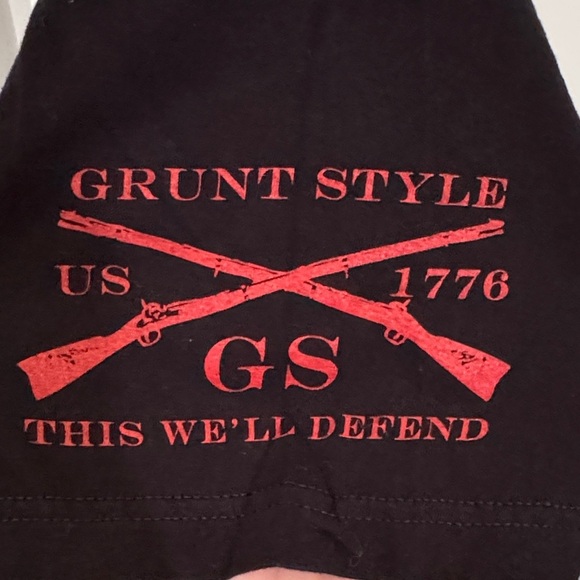 Grunt Style Black Tee with Vibrant Snake Design - Picture 5 of 6